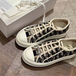 Dior Black and Cream Women's Sneakers